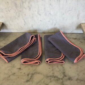 LIBERTY OF LONDON 14" Square Periwinkle Pink Napkins (4)